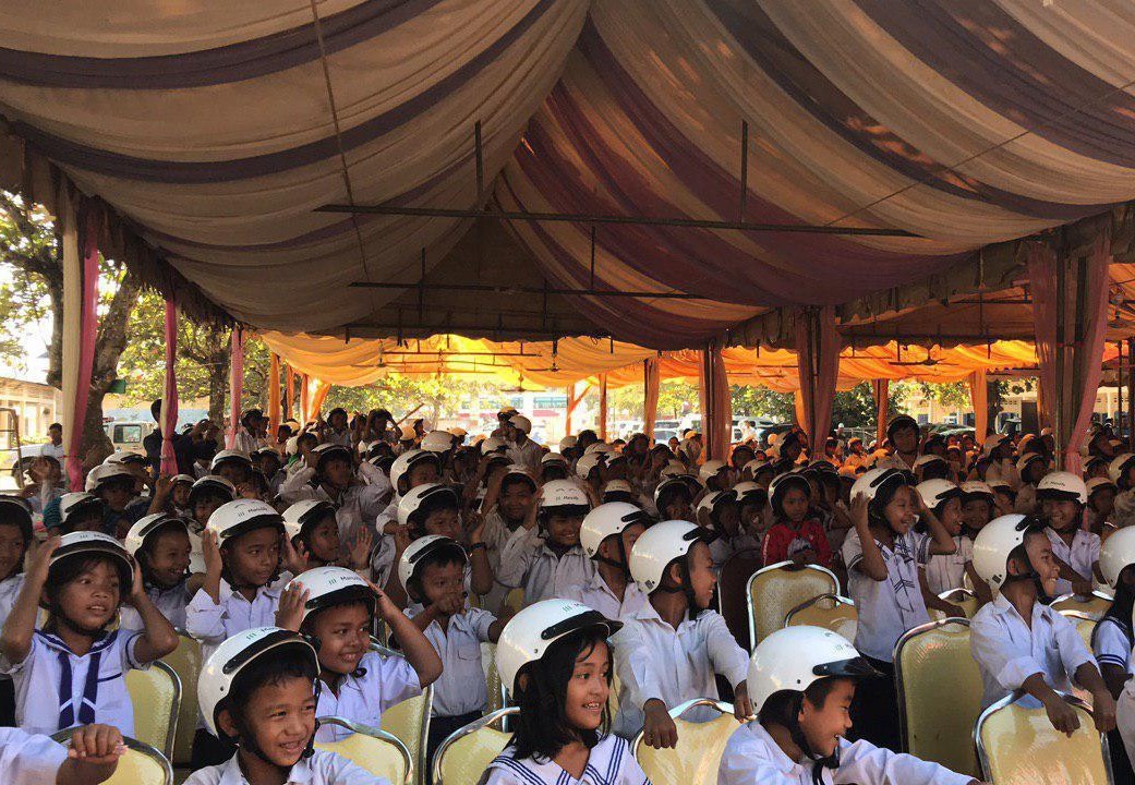 Helmets for Families delivers quality helmets to students in third most populous province of Cambodia