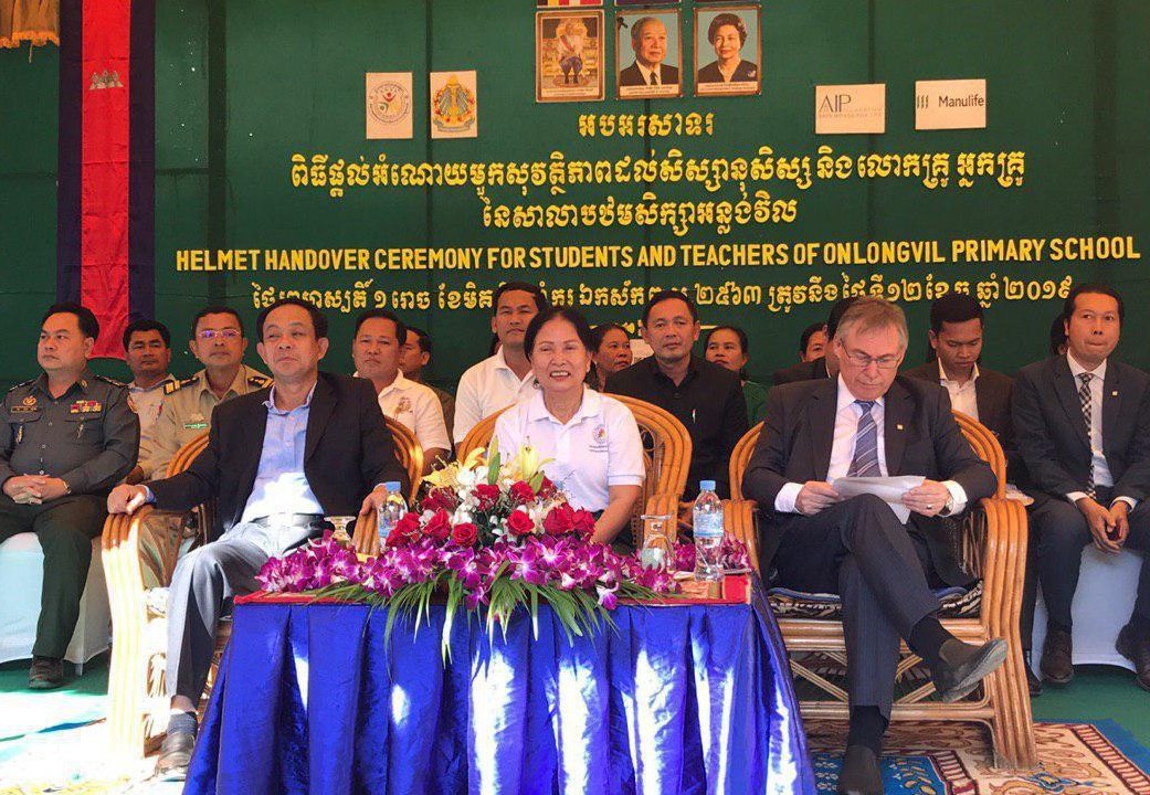Helmets for Families delivers quality helmets to students in third most populous province of Cambodia