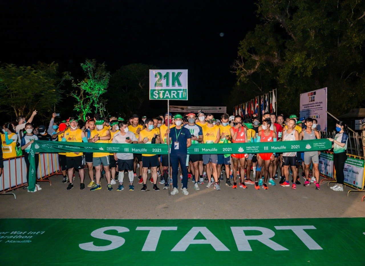 Manulife Cambodia sponsors Angkor Wat International Half Marathon for the 8th year