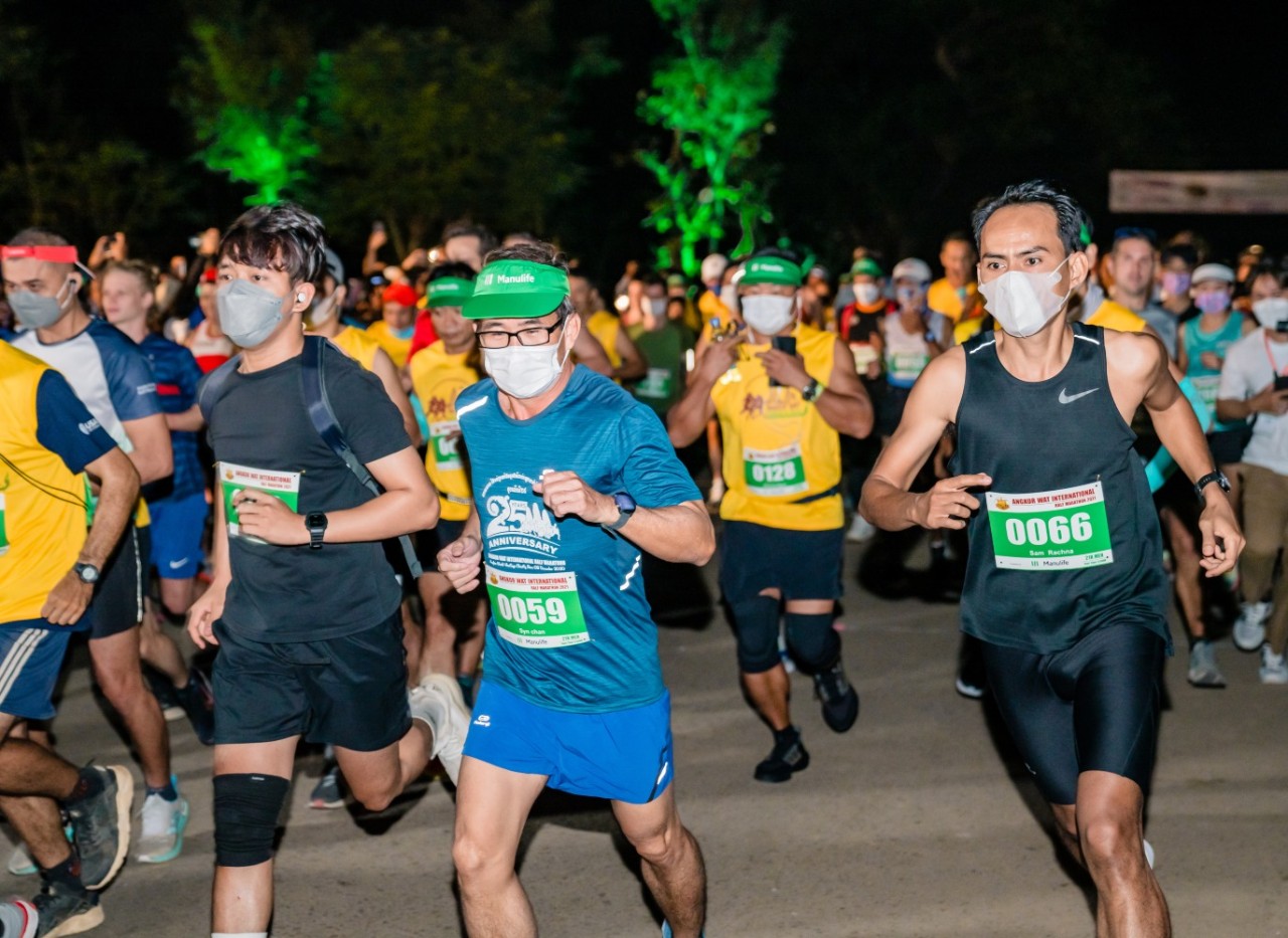 Manulife Cambodia sponsors Angkor Wat International Half Marathon for the 8th year
