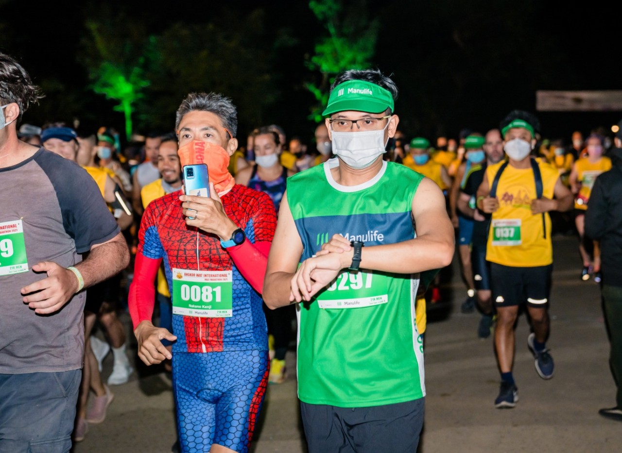 Manulife Cambodia sponsors Angkor Wat International Half Marathon for the 8th year