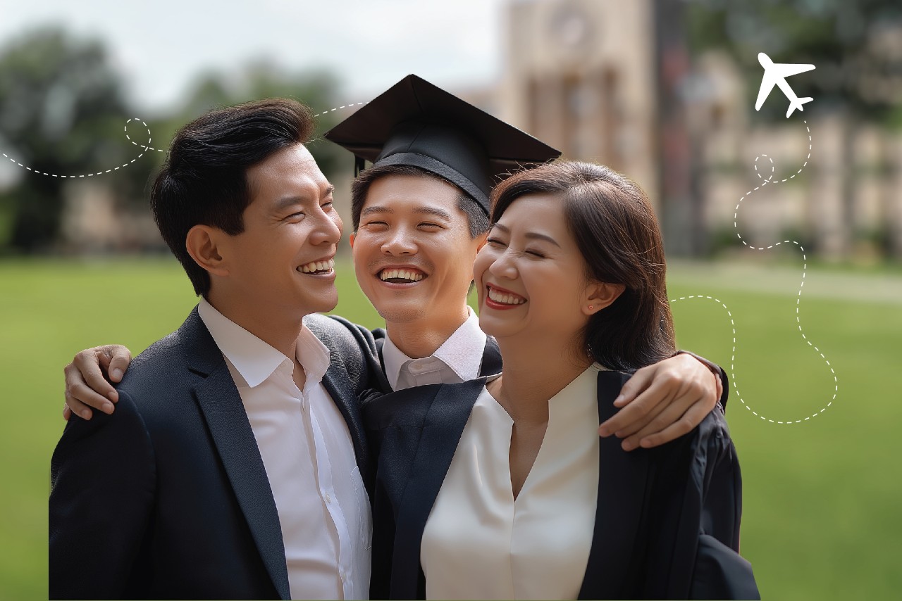 Happy and healthy family
