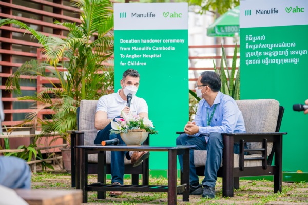 Manulife Cambodia donates US$110,244 to Angkor Hospital for Children