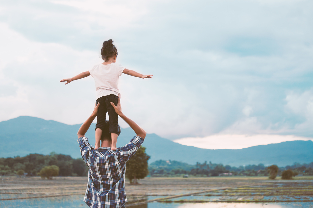 Happy and healthy family